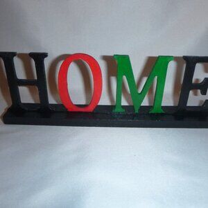 Afrocentric Ornament / RBG Word Art Ornament / HOME